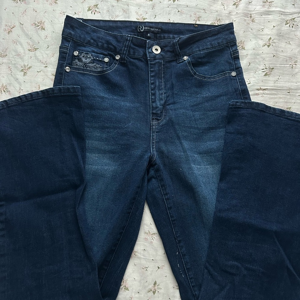 Blue Flare & Wide Leg Jeans with Classic Indigo Wash